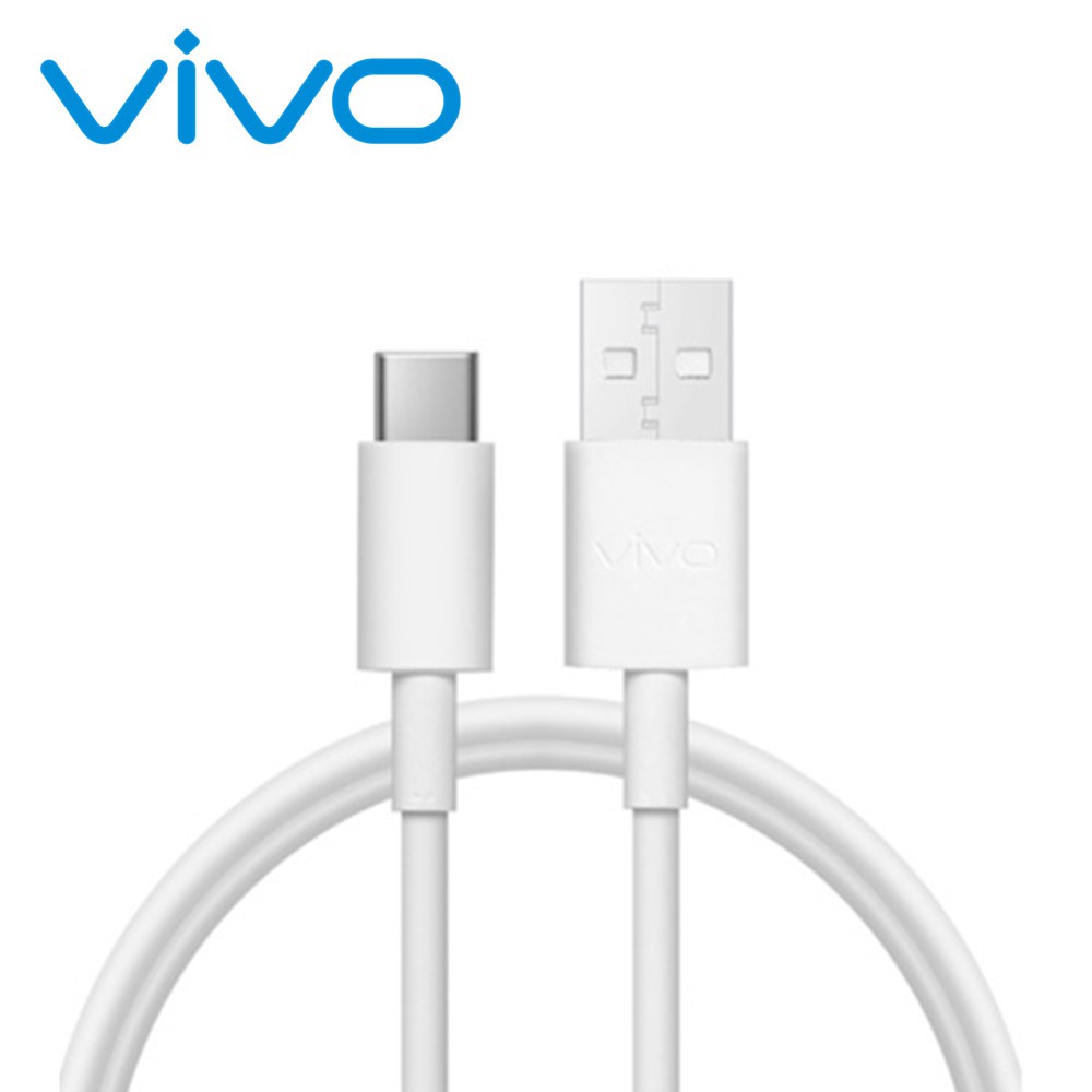 USB Type C Cable For Vivo Fast Charging Sync Data Charger Cable Length 100cm For Vivo Type-C Interface Smartphone - Cable Protector. 