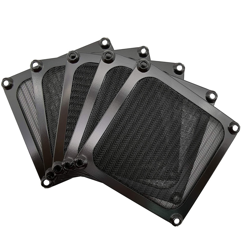 5 PCS Computer Fan Filter Grills for PC Cooling Chassis 90mm Fan