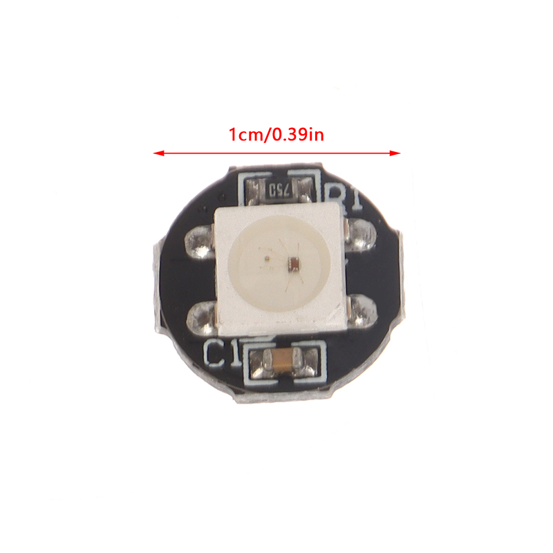 10pcs WS2812B LED Chip 5050 SMD RGB DC5V With Black / White PCB Board Heatsink IC Built-in. 