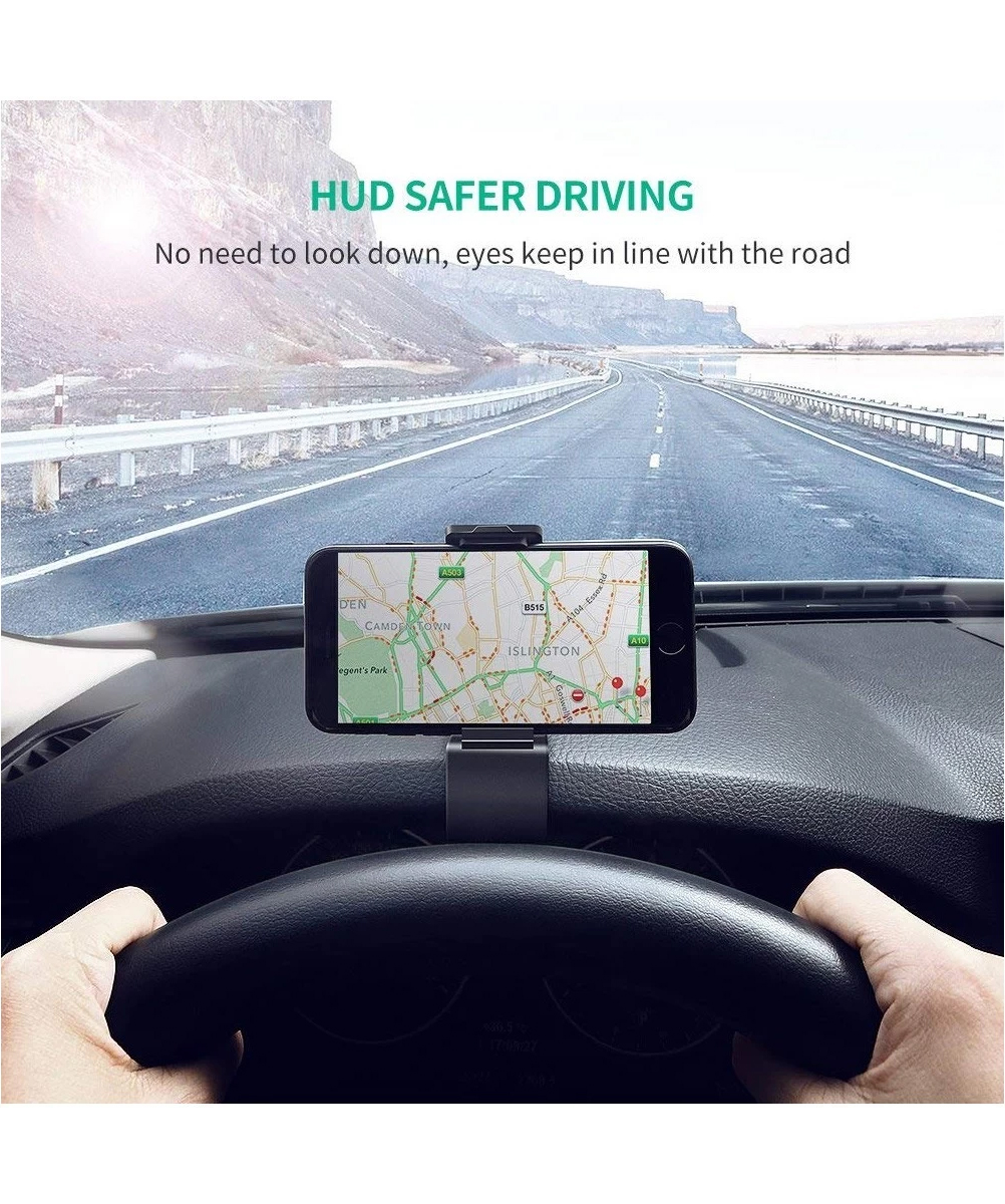 UGREEN LP136 (40998) Dashboard Snap Clip Phone Holder - Suitable for Dashboard Edge - Suitable for 4-6.5 inch mobile phone - Non-slip silicone - High-temperature resistance. 