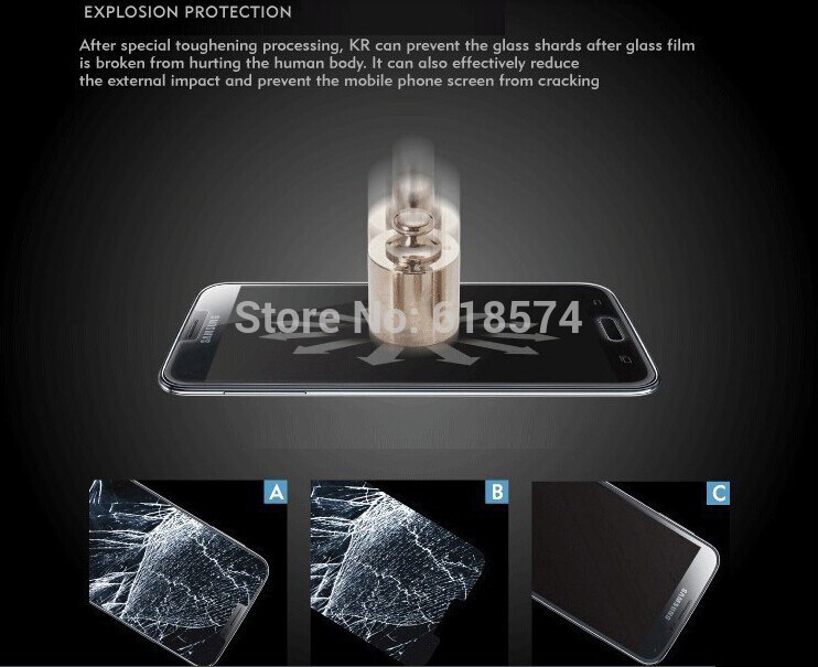 【VisioN Shop】Tempered Glass Samsung GALAXY Grand Neo Plus Screen Protector protective For I9060 I9060I. 
