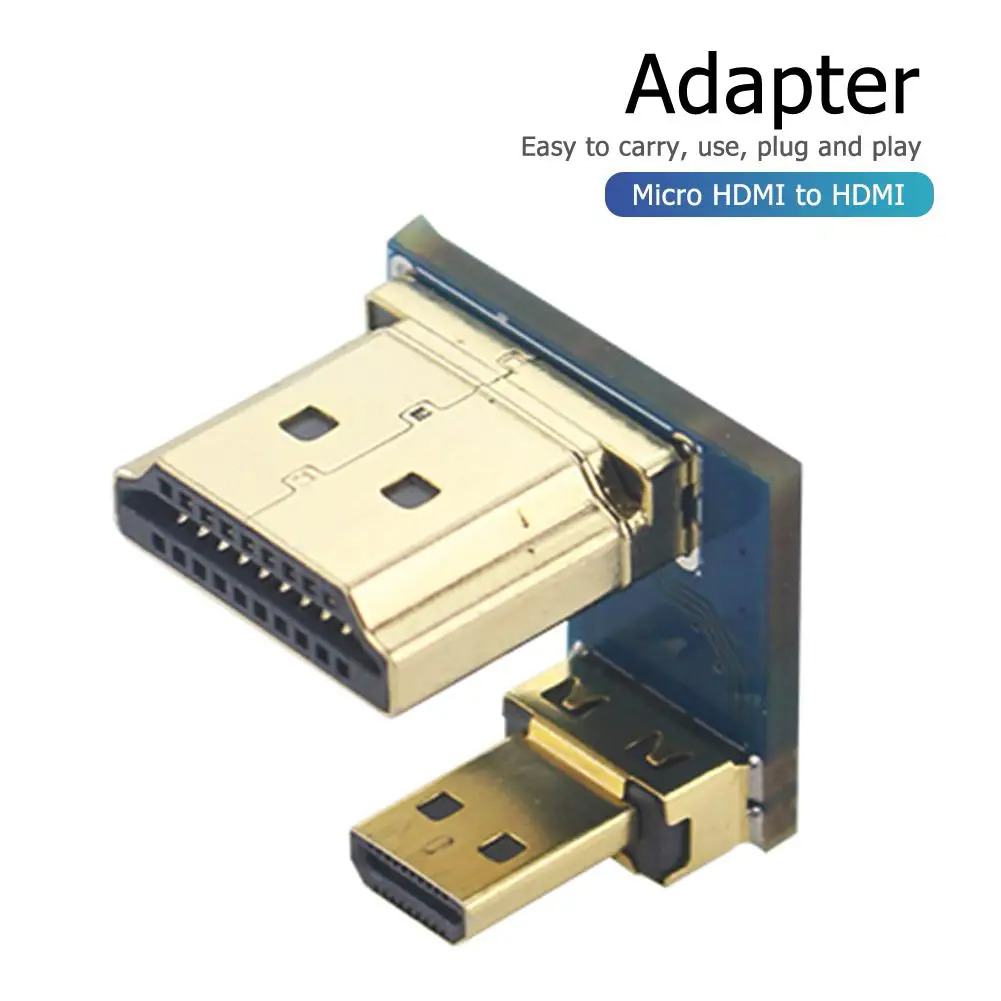 【FUPANG】Converter For Raspberry Pi Micro HDMI-Compatibility HD Adapter HD Cable HD Display Screen Adapter Connect. 