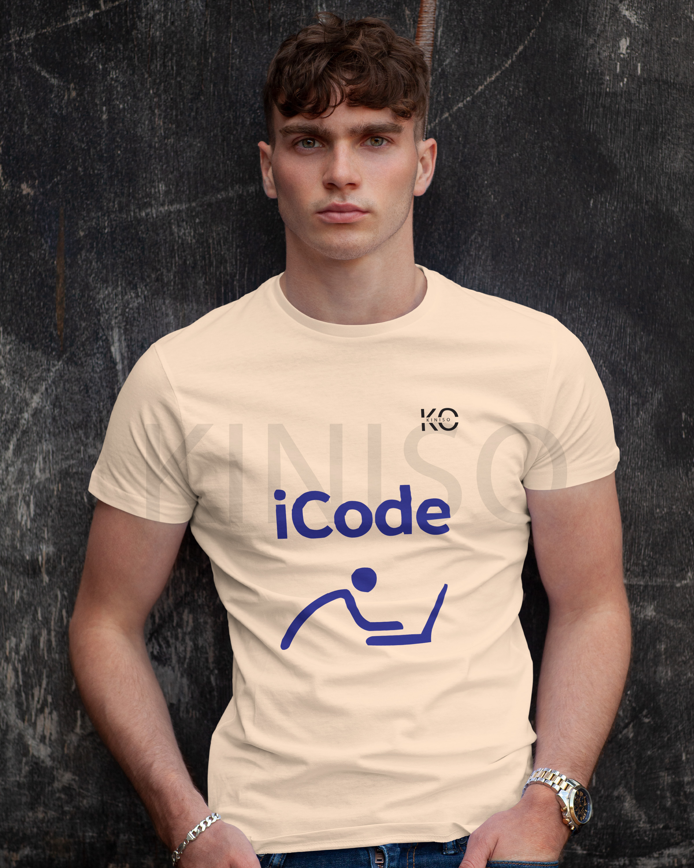 Tech Tshirt - iCode - technology tee for Men in DHAKA by KINISO. 