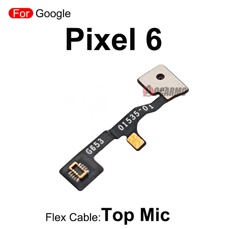For Google Pixel 6 Top Mic Phone Flex Cable Microphone Repair Replacement Parts. 