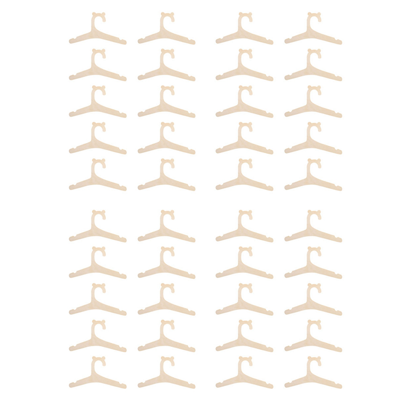 40 Pcs Baby Hanger Rack Baby Wooden Clothes Hanger Home Girls Princess Room Nursery Decor for Kids Present