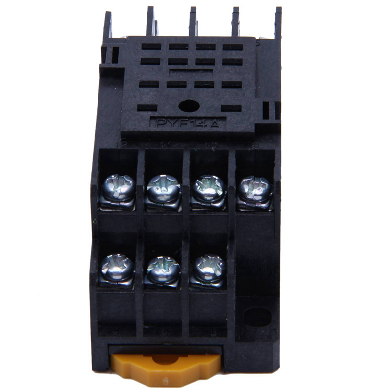 Relay base 14 pin-20 x Relay Socket Base-Black. 