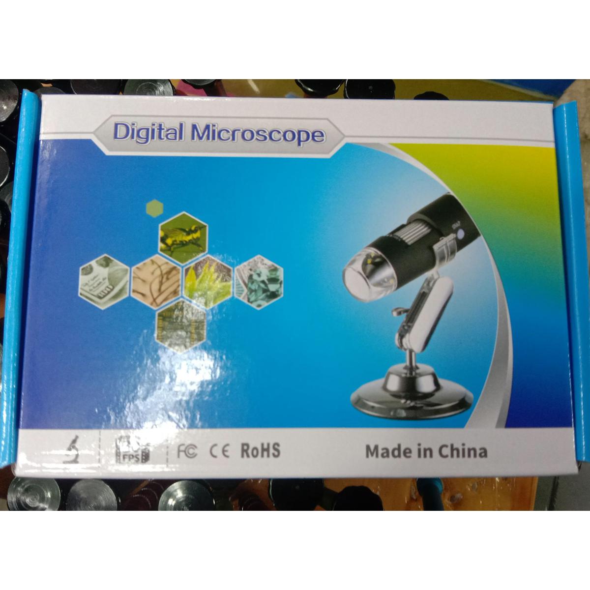 USB Digital Microscope 1600X Magnifier with LED Light and Stand