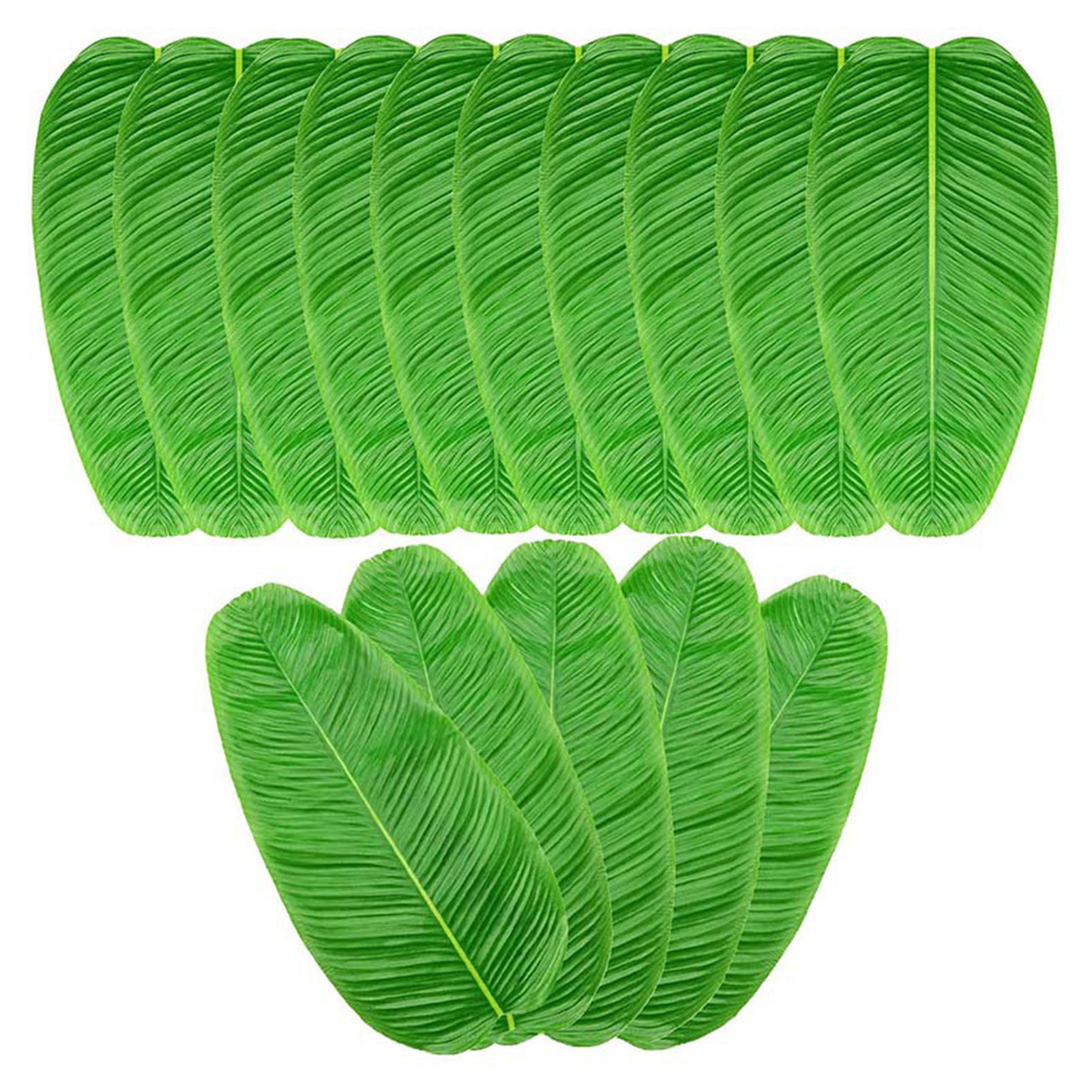 Artificial Leaf Flexible Green Tropical Simulation Banana Leaf. 