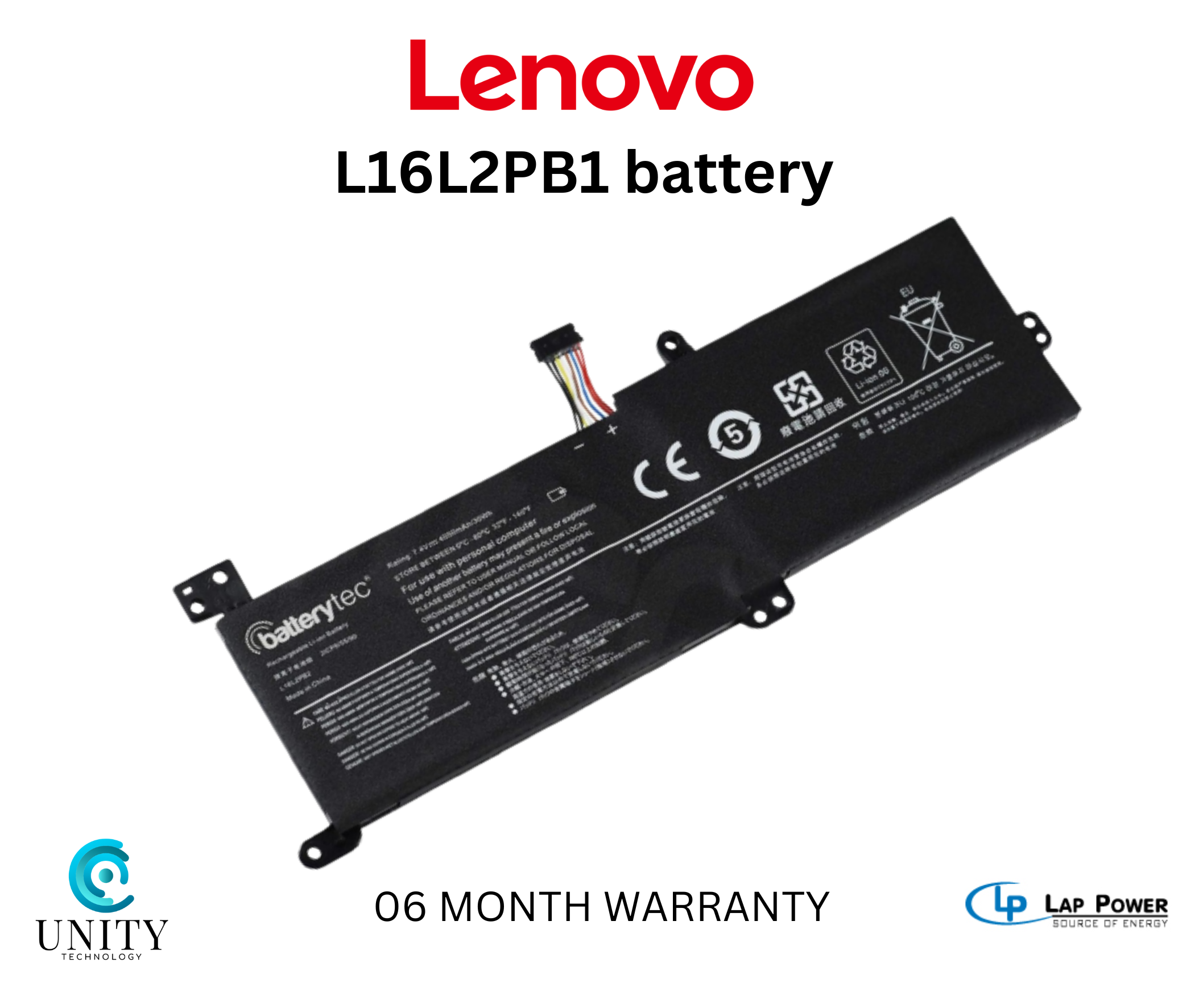 Battery For Lenovo IdeaPad 130 320 330 520 320C B320 V145 V320 Series, PN: L16M2PB1 L16C2PB2 L16M2PB3. 