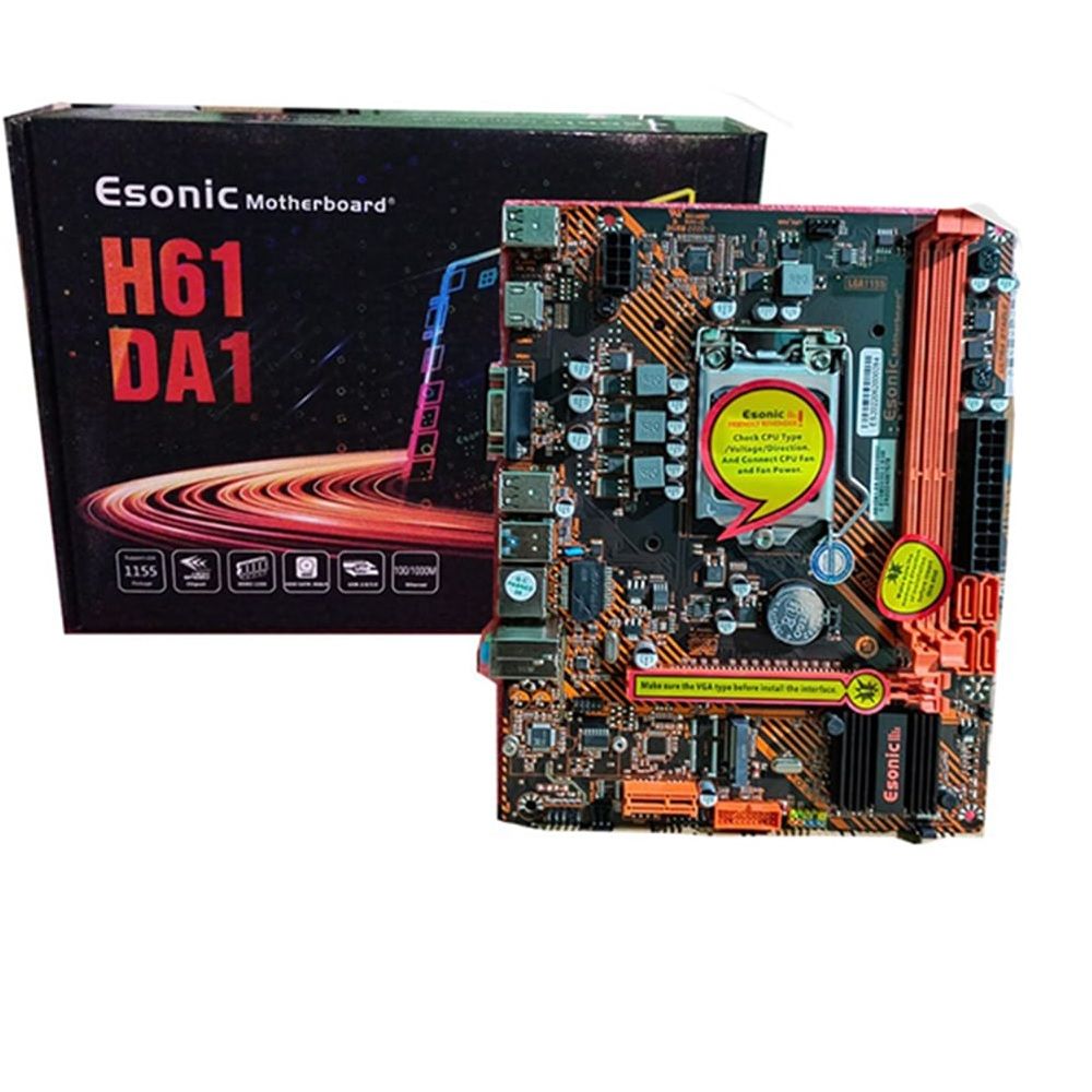 Esonic H61Da1 M.2 Nvme Motherboard With Hdmi - Intact Box - Enjoy A Year Of Brand Warranty. 