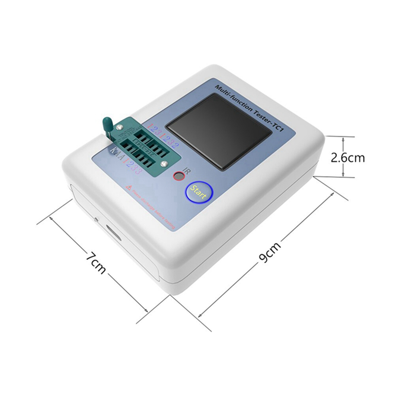 LCR TC1 1.8 Inch Multifunctional TFT Transistor Tester LCD Display Multimeter Transistor Tester Diode Triode Capacitor Resistor Test Meter. 