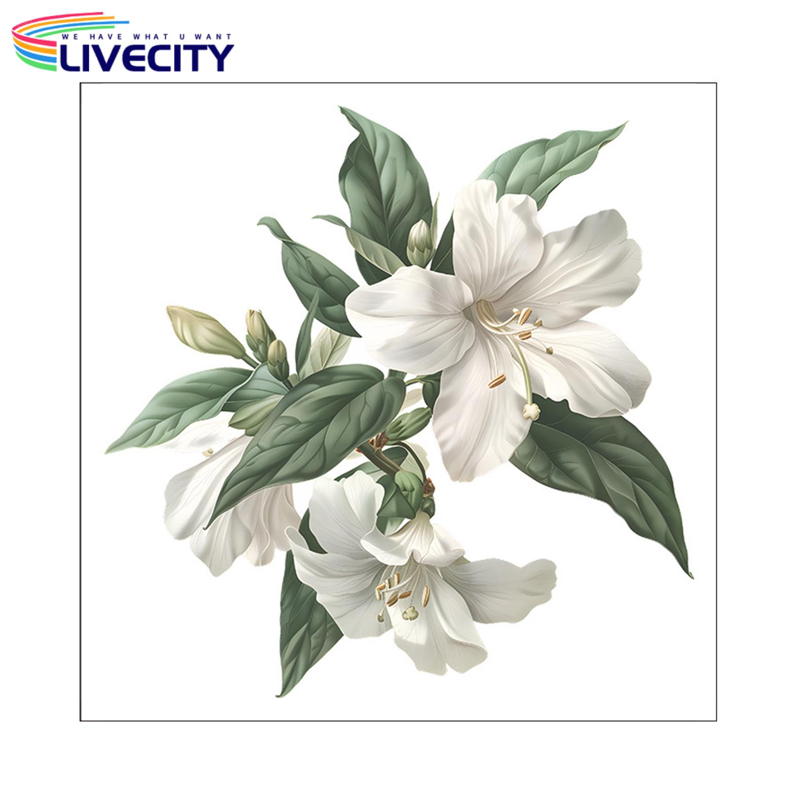 Easy to Apply Toilet Decal Floral Toilet Lid Sticker Waterproof Pvc Bathroom Decal for Living Room Decor Self-adhesive Removable Wall Art Pvc Toilet Decal