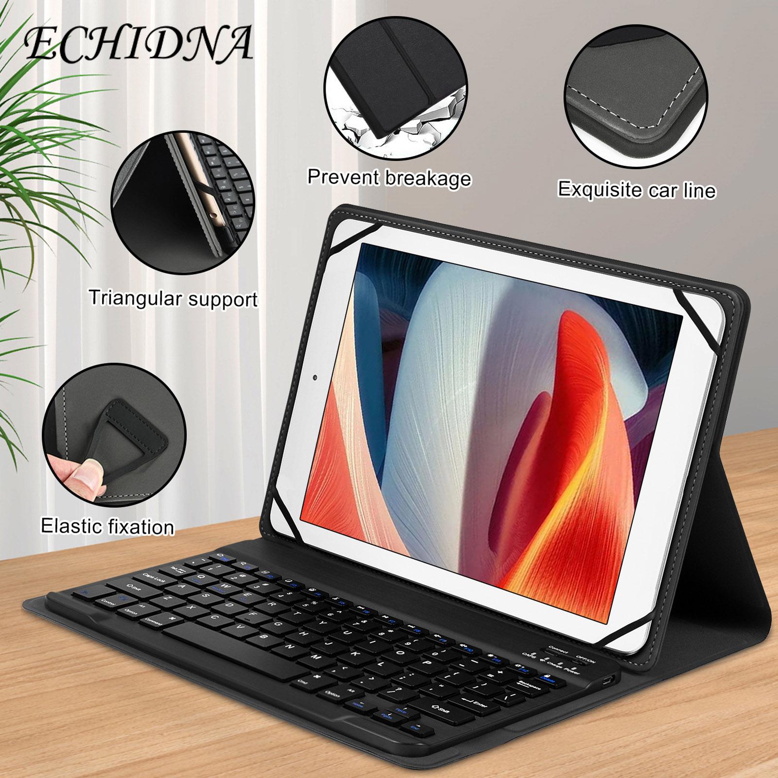 Universal Tablet Case with Keyboard Colorful Wireless Bluetooth Keyboard Protective Case for 9-11 Inch Android Tablets Backlit Faux Leather Tablet Keyboard Case. 