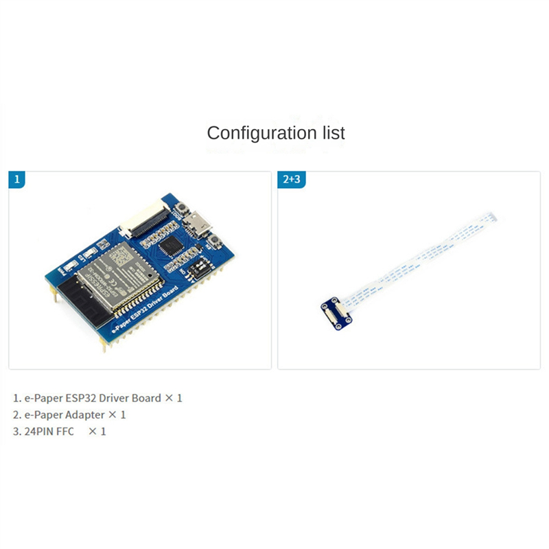 Waveshare Universal E-Paper Driver Board with WiFi Bluetooth. 