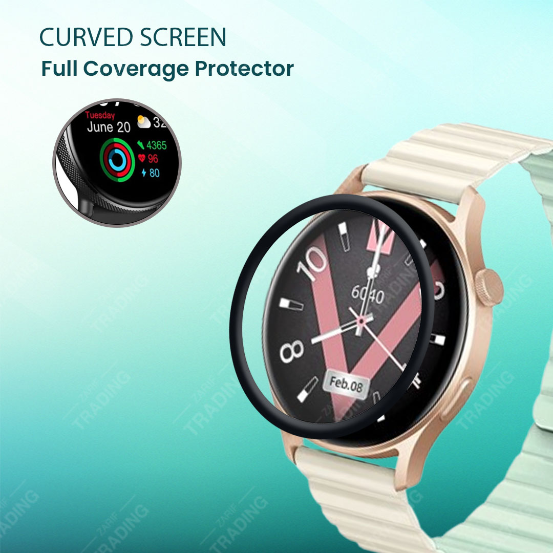 Kieslect Lora 2 Smartwatch Plastic Full Coverage Screen Protector. 