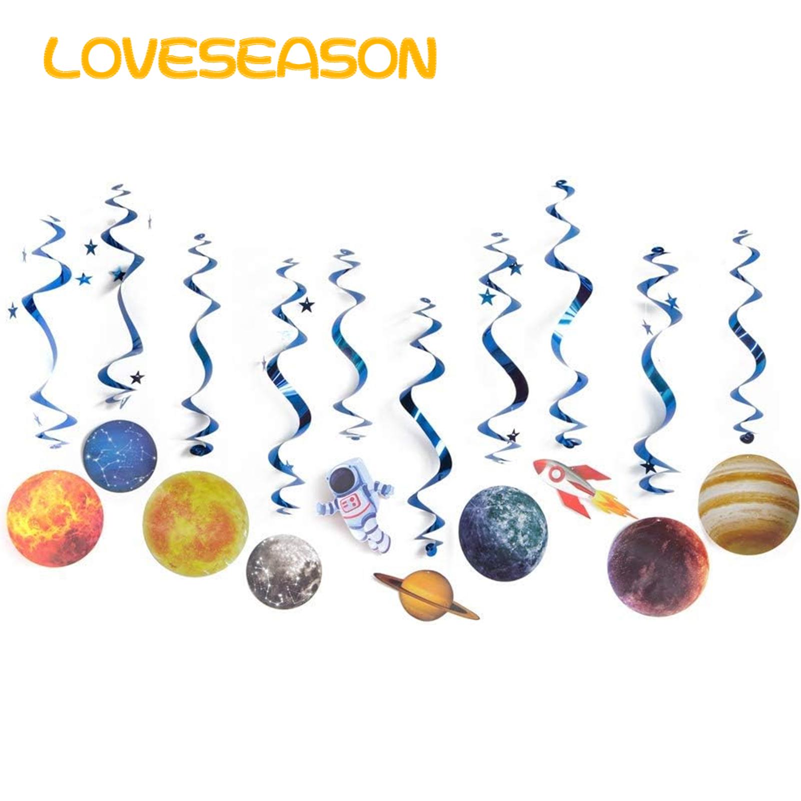 Rocket Themed Party Supplies 10 Pcs Solar System Hanging Ornaments Outer Space Party Planets Supplies Star Decor Space Themed Birthday Party Decorations. 