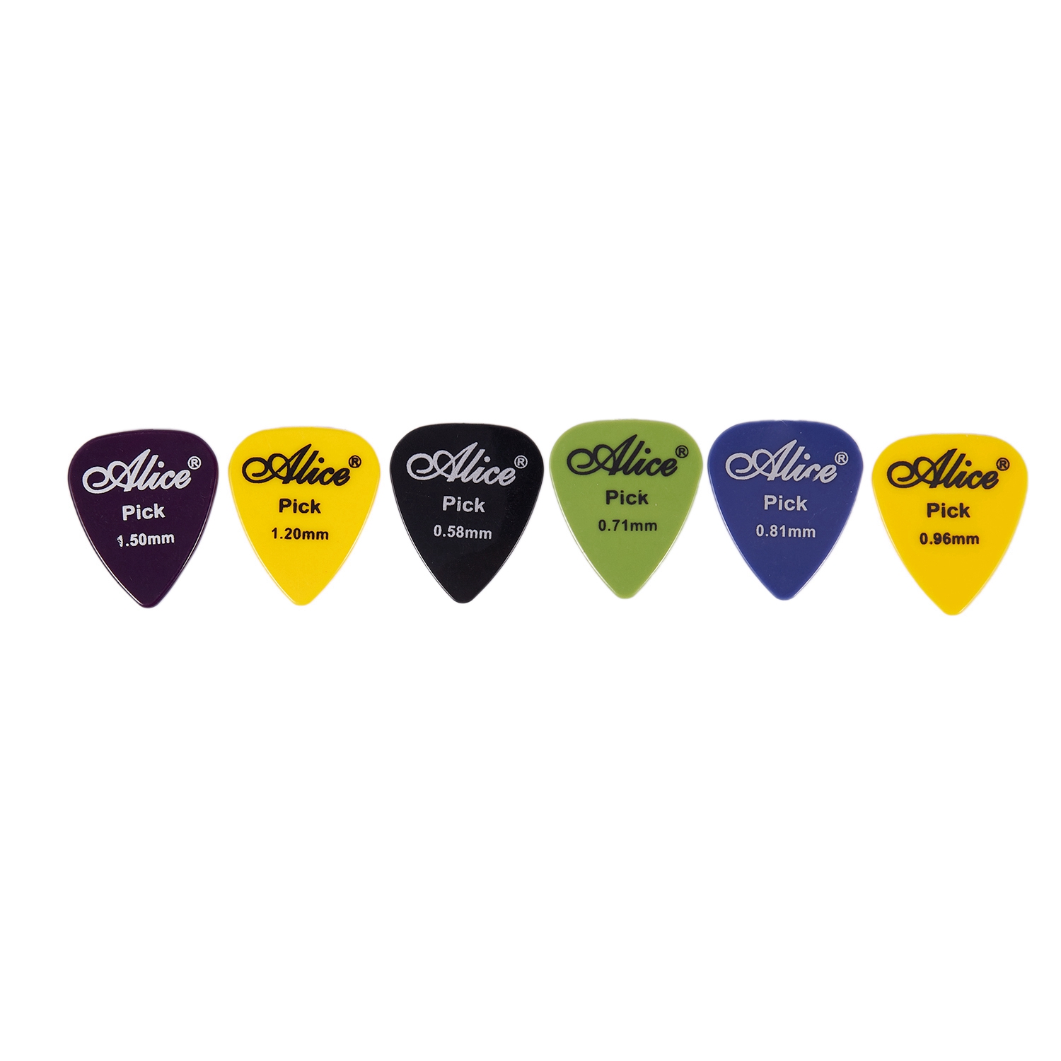 Alice Guitar Pick 1 box case 40 Pieces plectrum mediator mix 0.58-1.5. 