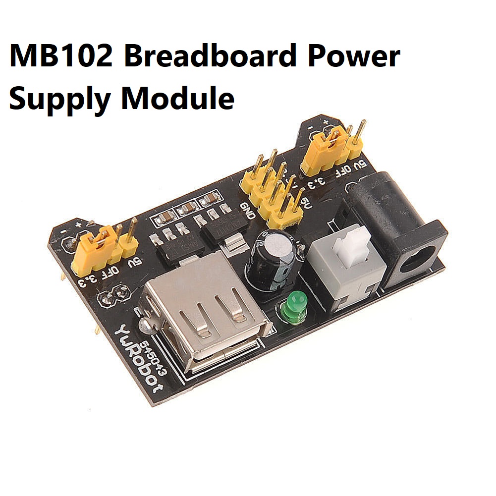 MB102 Breadboard Power Supply Module Solderless 3.3V 5V Breadboard Power Supply Module For Arduino DIY Do Not Need Any Cables For Power Supply