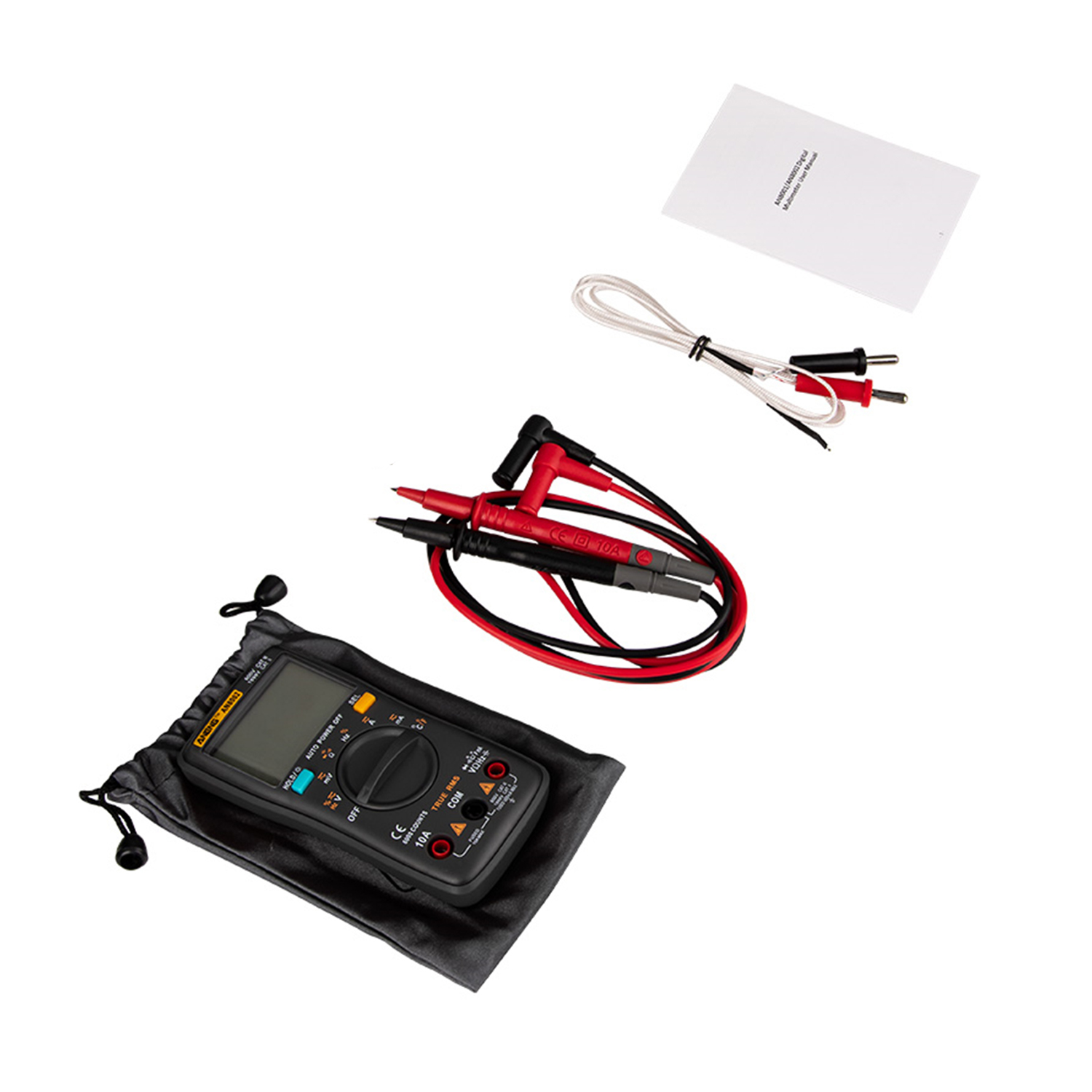 KOGEEK ANENG AN8002 6000 Counts True RMS Digital Multimeter Voltmeter Ammeter High Accuracy Measure Temperature AC/DC Voltage Current Resistance Capacitance Frequency Duty Cycle Diode Tester. 