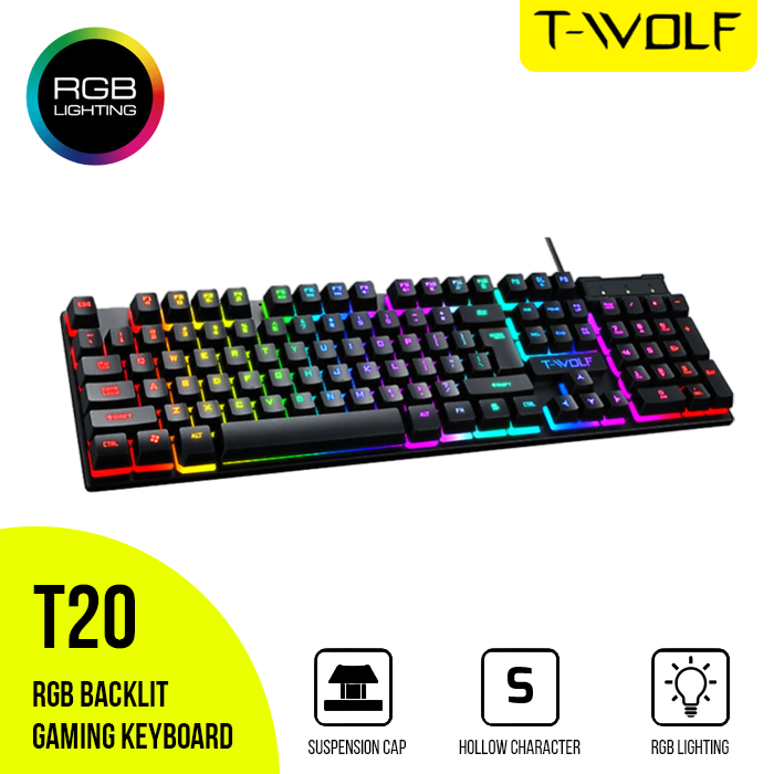 Gaming Keyboard Price In Bangladesh TWolf T20 RGB Lighting Backlit Keyboard