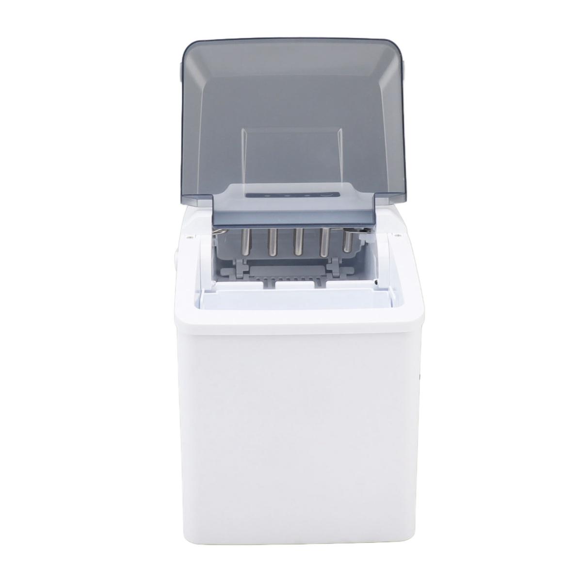 Countertop Ice Maker, Low Noise White Portable Ice Maker Machine for Kitchen