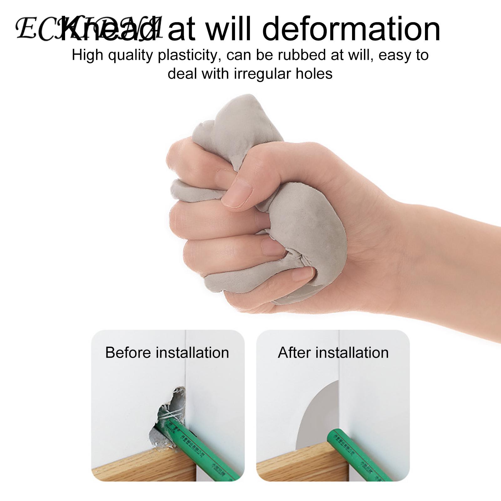Rapid Air-drying Sealant Fast-drying Waterproof Sealant Clay for Wall Hole Repair 4 Pcs Set Leak-proof Mending Mud for Drain Connection Easy to Use Long-lasting Cooling Adsive Sealant. 