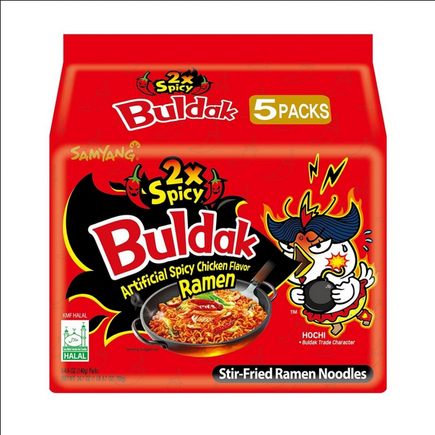 2X Spicy Hot Chicken Flavor Noodles Korean - Family Pack 700gm