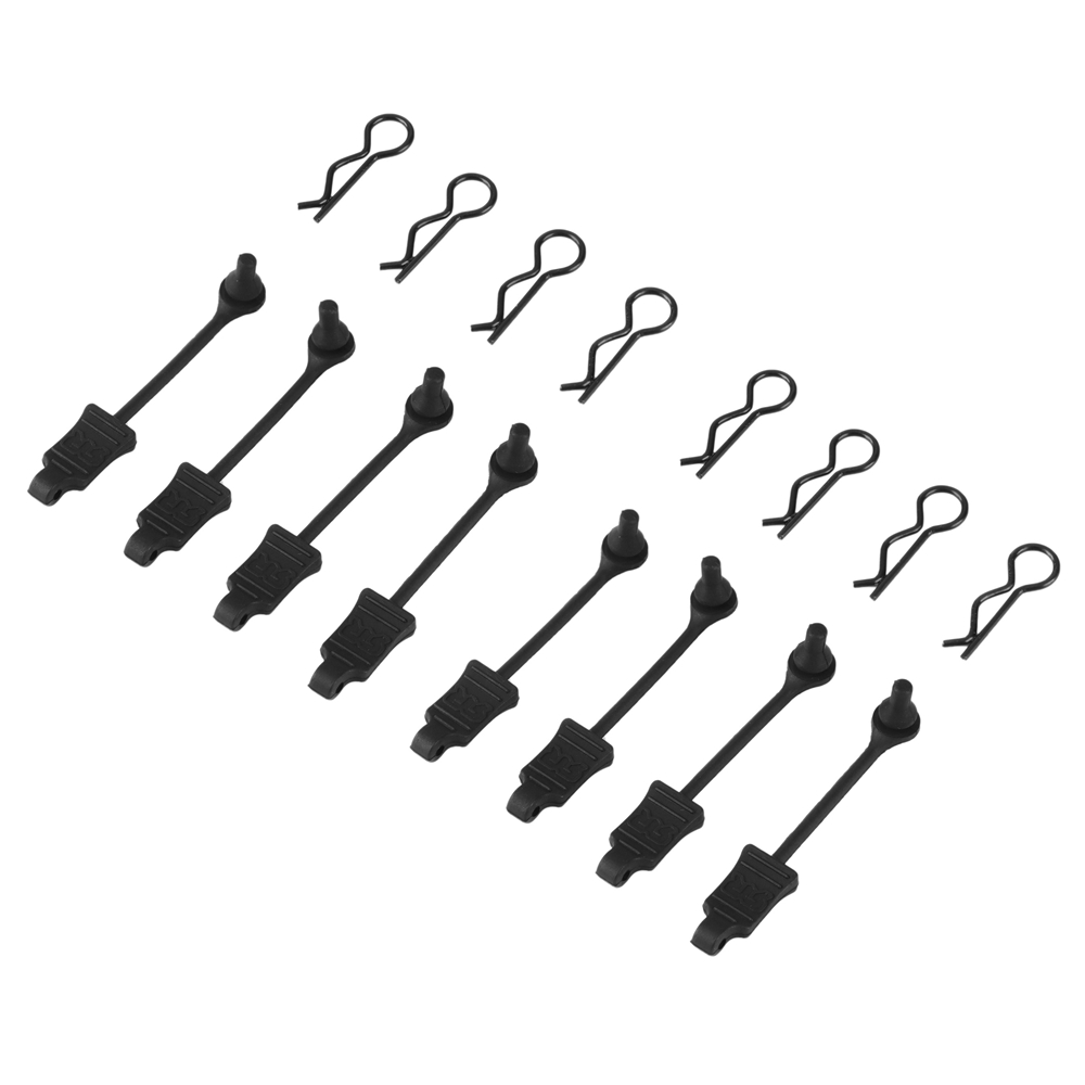 8Pcs Rubber Body Clip Buckle Lock AR390165 for ARRMA 1/10 Senton