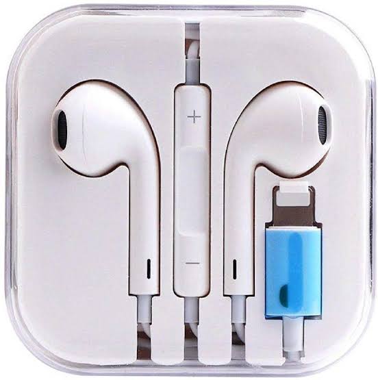Apple EarPods with Lightning Connector In Ear Earphones In-line Remote Microphone for iPhone 7 7 Plus 8 8 Plus X - Headphone - Headphone - Ear Phone - Earphone. 