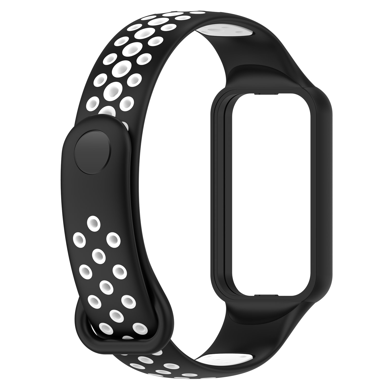 For Redmi Band 2 Loop Two-Color Breathable Silicone Watch Band. 
