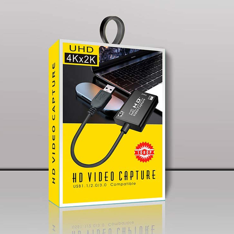 【Ready stock】HDMI Video Audio Capture Card 4K HDMI to USB 3.0 HDMI Capture Device for High Definition Acquisition HDMI Camera Video. 