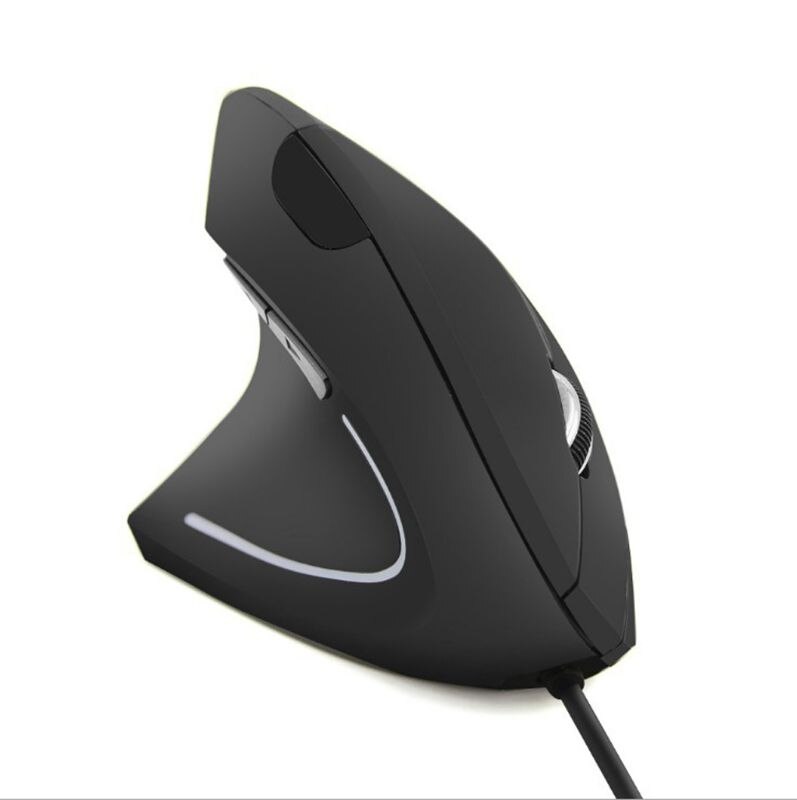 【happy one】Wired Left Hand Vertical Mouse Ergonomic Gaming Mouse 800 1200 1600 DPI USB Optical Wrist Healthy Mice Mause For PC Computer. 