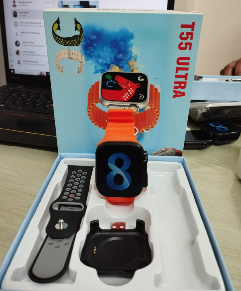 T 55 ultra Smart Watch with Smart Calling. 