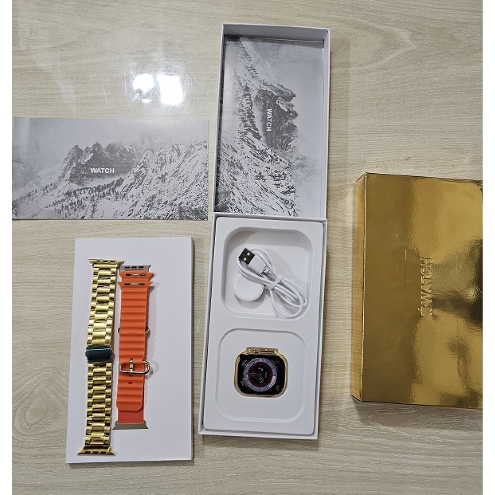 Apple Watch A2858 Ultra Smartwatch Apple Logo Dual Strip - Gold Edition Based on 1 reviews. - Write a review. 