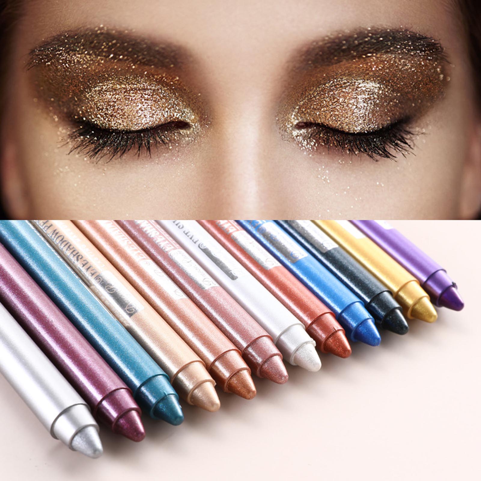 Ethereon Eyeshadow Persistent Effect Stick Rotary Glowing Eye Shadow Pencil. 