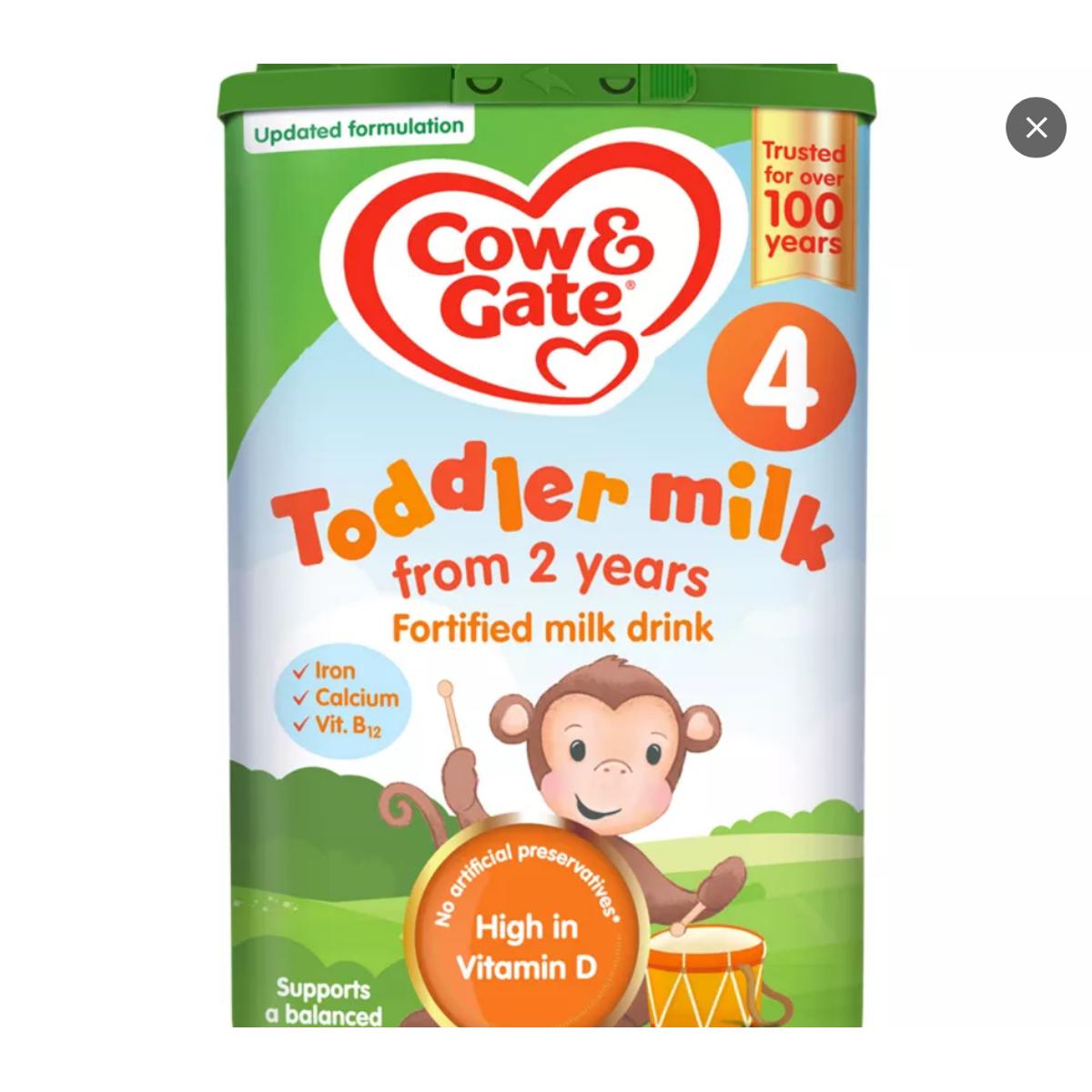 Cow & Gate 4 Toddler Milk Powder Formula- 800Ggm(UK)