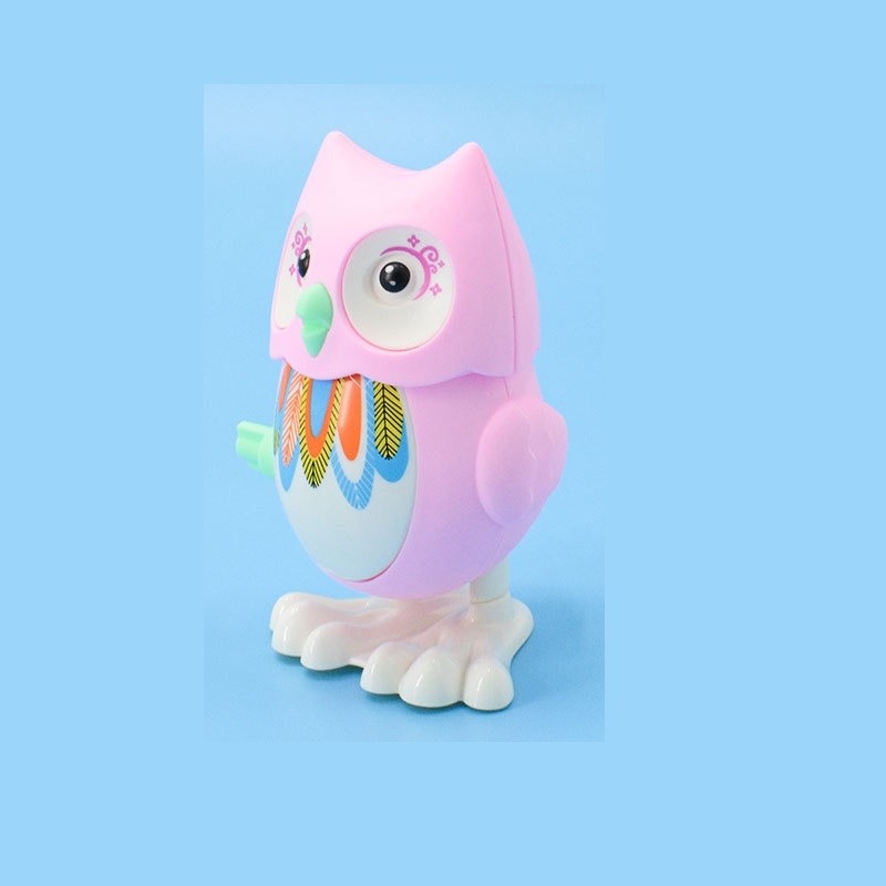 Cute owl design windup toys for kids Jumping Toys