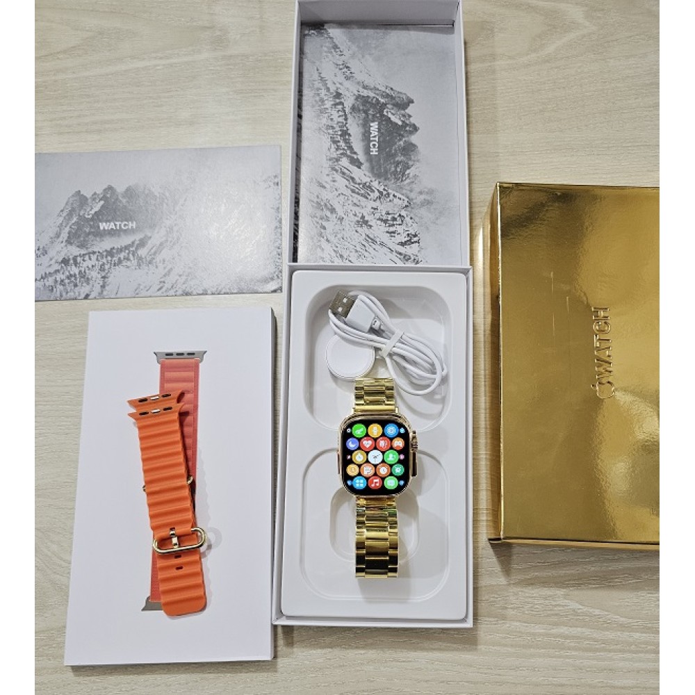 Apple Watch A2858 Ultra Smartwatch Apple Logo Dual Strip - Gold Edition Based on 1 reviews. - Write a review. 