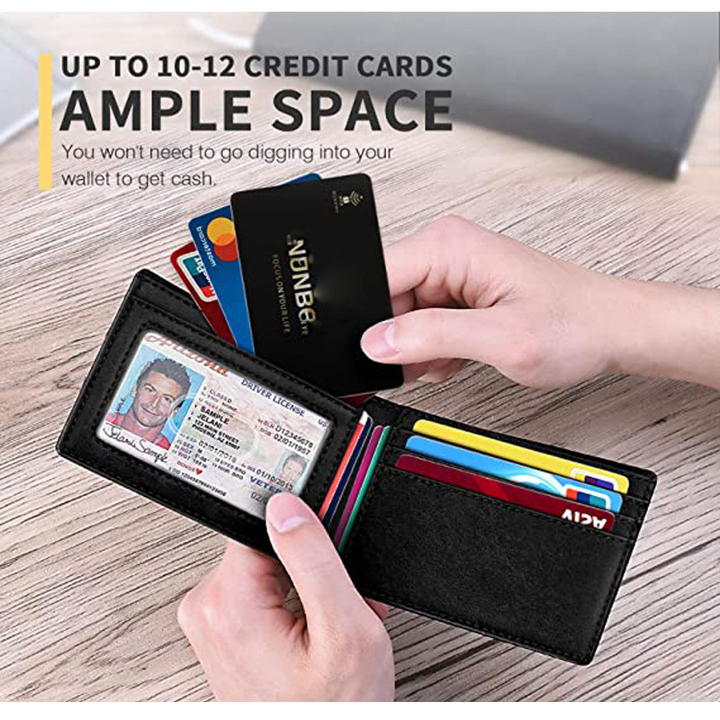 2024 Cross border Wallet en's Wallet Short and hin Anti theft rushing Wallet ulti tional Card ag. 