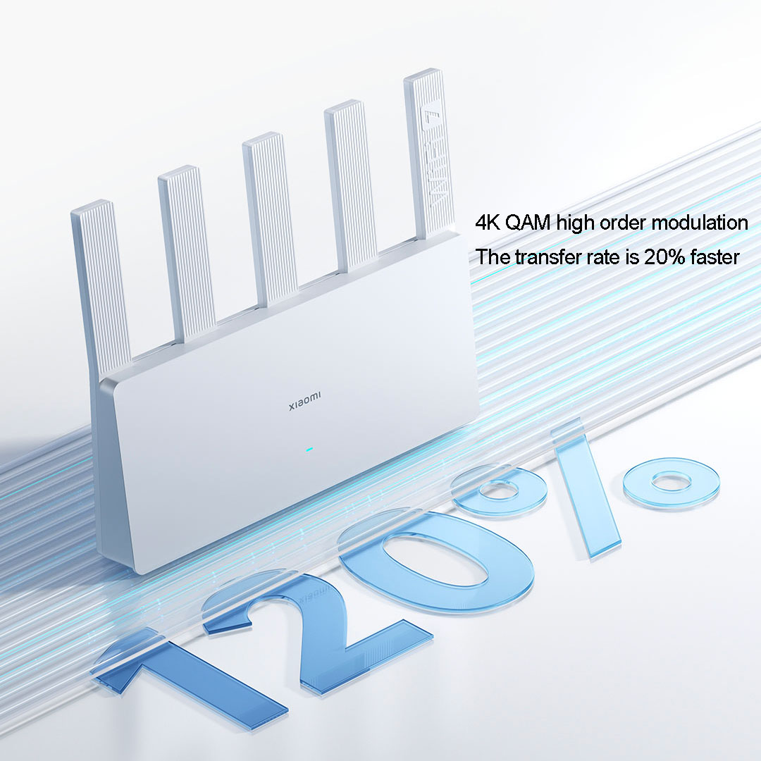 Xiaomi Router BE5000 WiFi 7 5011Mbps 2.5G Network Port 512MB Memory 2.4/5GHz Dual Broadband Access Network Security Protection. 