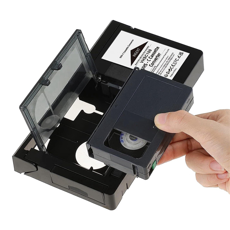 2PCS VHS-C Cassette Adapter for VHS-C SVHS Camcorders JVC RCA Panasonic Motorized VHS Cassette Not for 8mm/MiniDV/Hi8 Easy Install. 