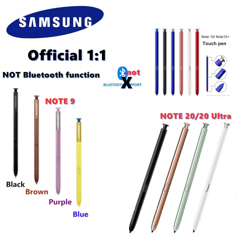 【happy one】Official 1:1 Samsung Stylus For Galaxy Note 9/NOTE 10+ NOTE 20 Ultra S Pen Touch pen With Logo Not With Bluetooth. 