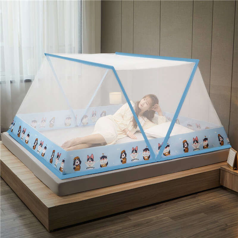Internet celebrity foldable bottomless net, portable baby mosquito cover, student dormitories, single person storage, no installation. 