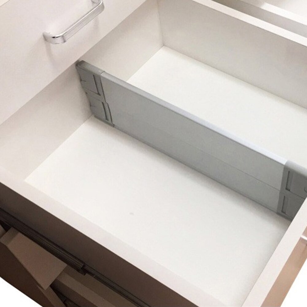 370-510MM Drawer Dividers Spring Loaded Bedroom Wardrobe Organizer Stackable Separator Aluminum Storage Baffle drawer organizers. 
