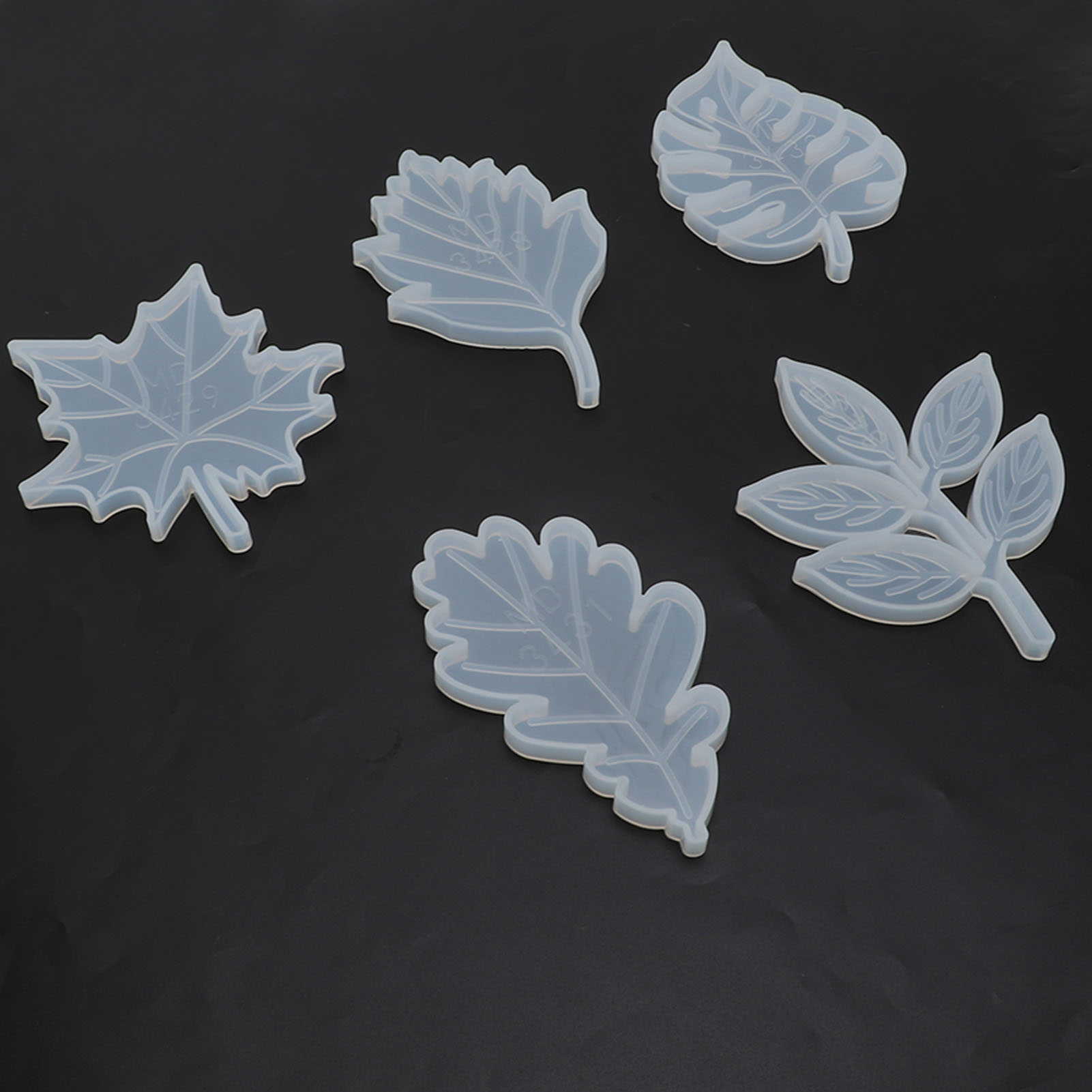 5PCS DIY কোস্টার মোল্ডস কোস্টার সিলিকন মোল্ডস ইপোক্সি কাস্টিং মোল্ড রজন ছেড়ে দেয়. 