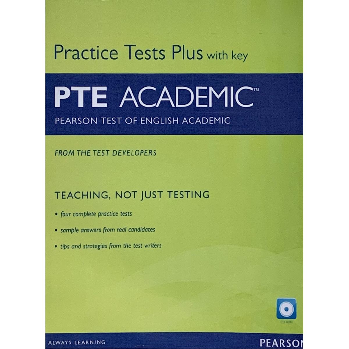 Practice Test Plus With key, ''PTE ACADEMIC'' Pearson Test Of English Academic ( from The TEST Developers )