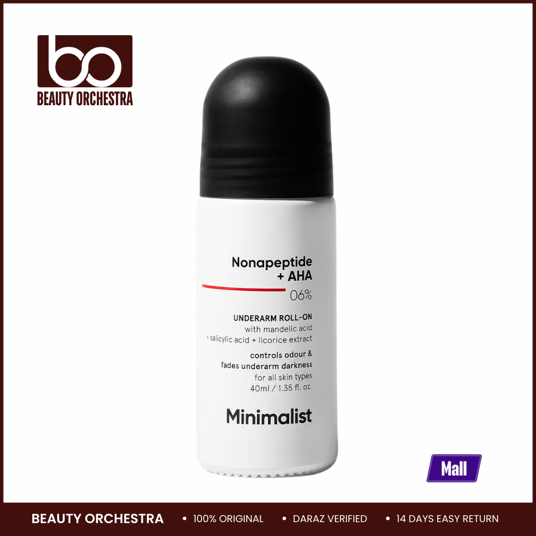 Minimalist Nonapeptide + AHA 6% Underarm Roll-On - 40 ml