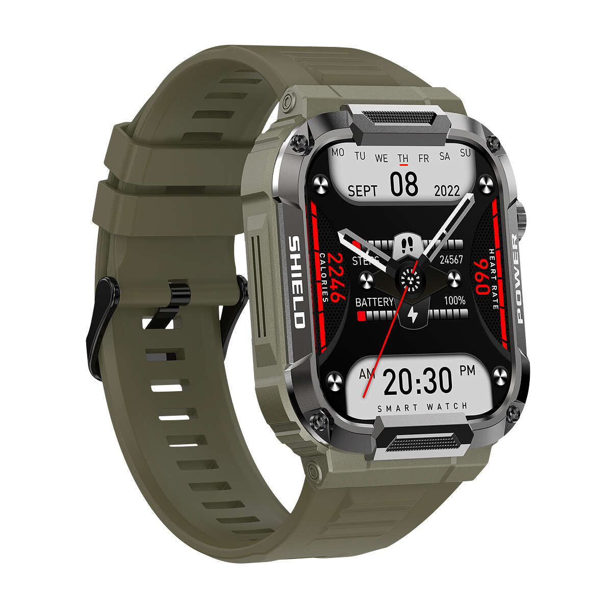 2024 New 66 smartwatch Bluetooth 8763EW one click link rotary button triple waterproof swimming. 