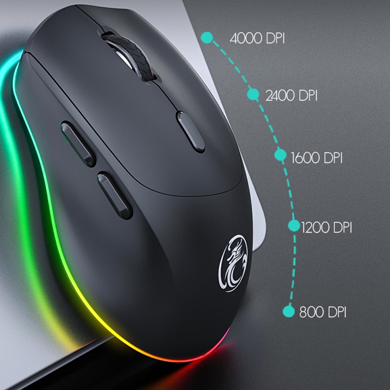 iMICE G905 Bluetooth Dual Mode 6-Key Silent Wireless Gaming Mouse. 
