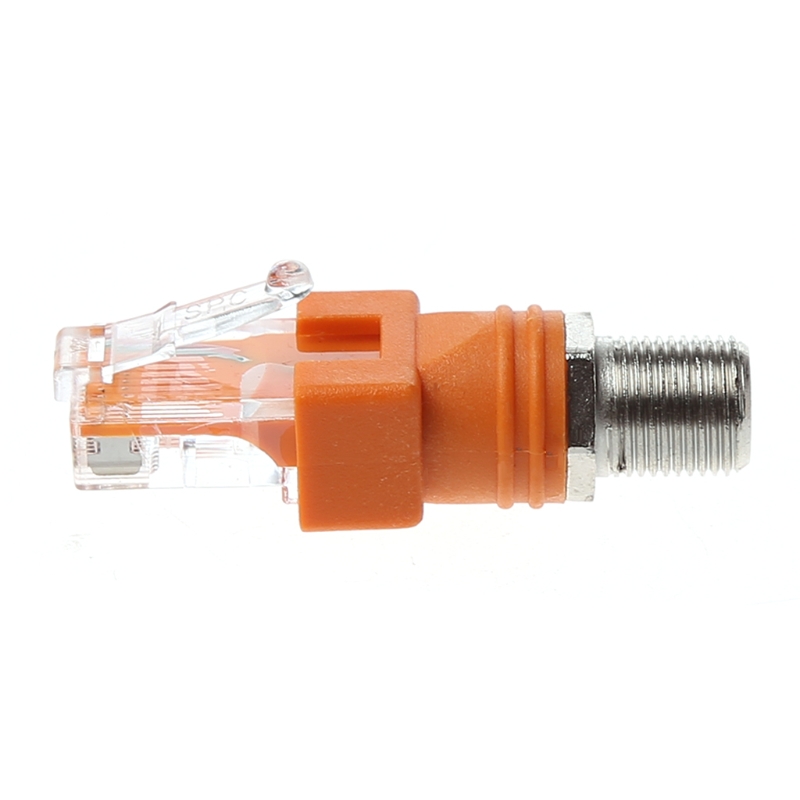 Coaxial To Ethernet Adapter Coax Rf F Female To Rj45 Male Converter For Tester. 